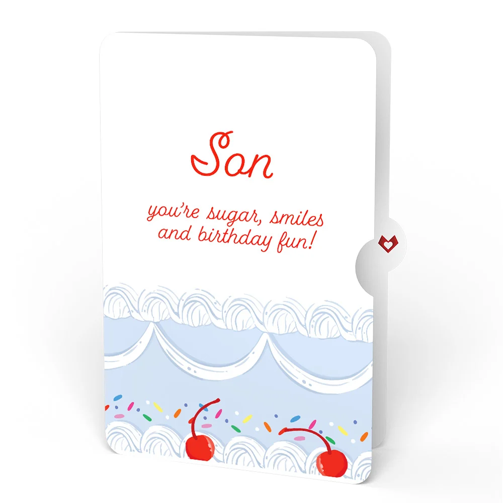 Lovepop Sprinkled with Love Birthday Cake Pop-Up Card and Sentiment Set for Son - Image 4