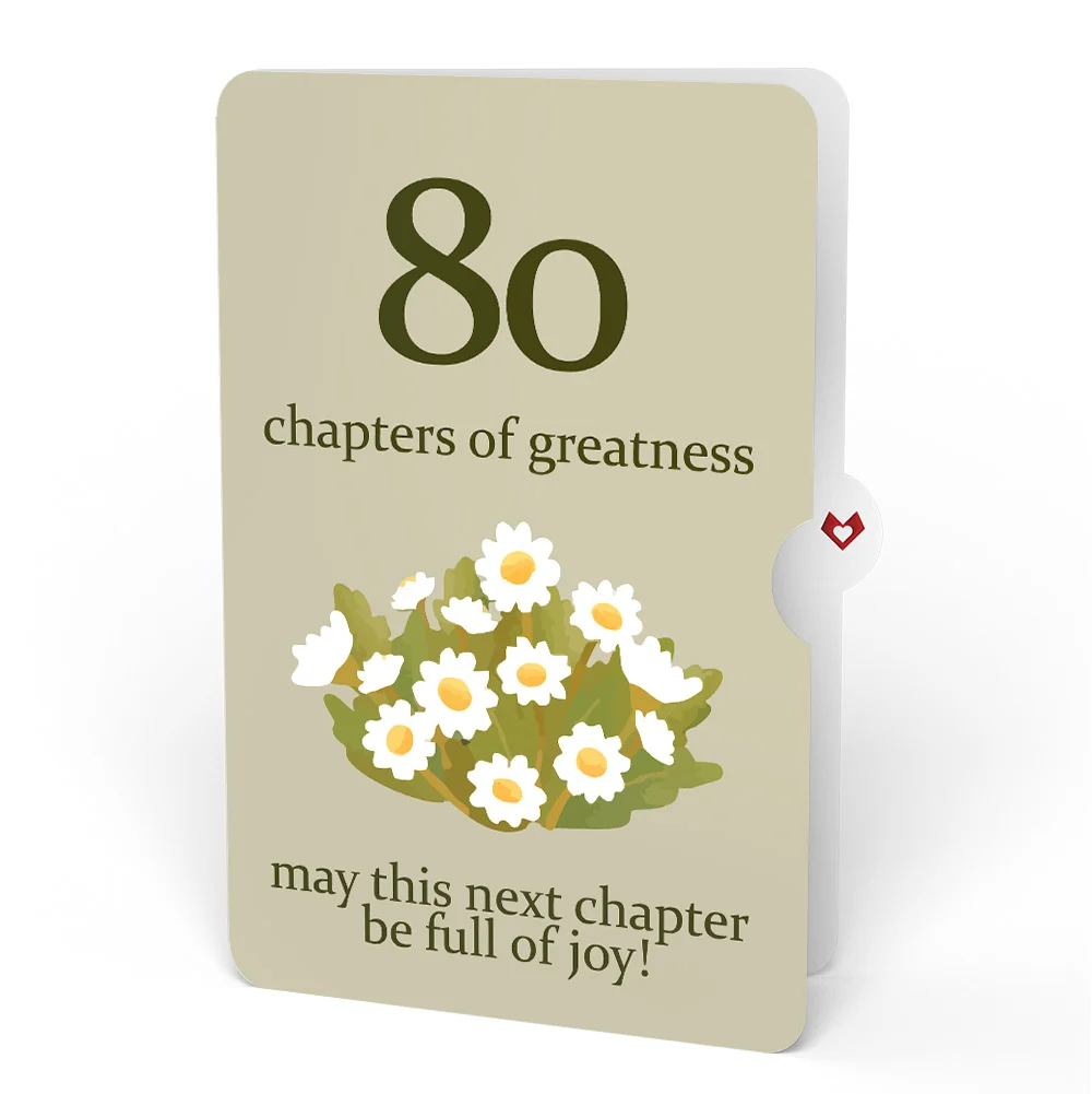 Lovepop Cheers to a New Chapter 80th Birthday Pop-Up Card and Sentiment Set - Image 4