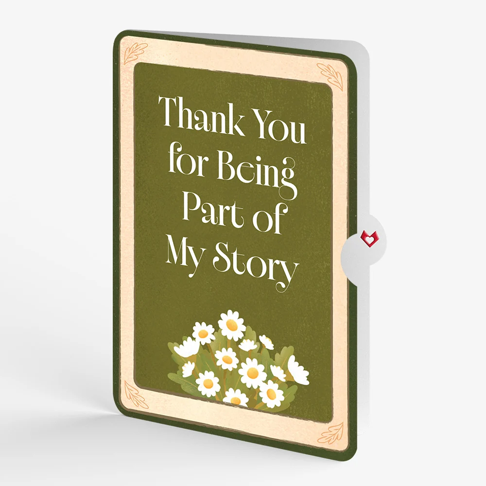 Lovepop Ornate Books Thank You Pop-Up Card and Sentiment Set Vase - Image 4