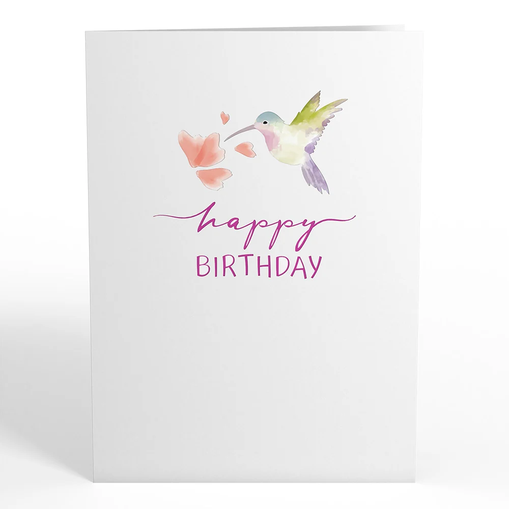 Lovepop Birthday Hummingbird Pop-Up Card - Image 4