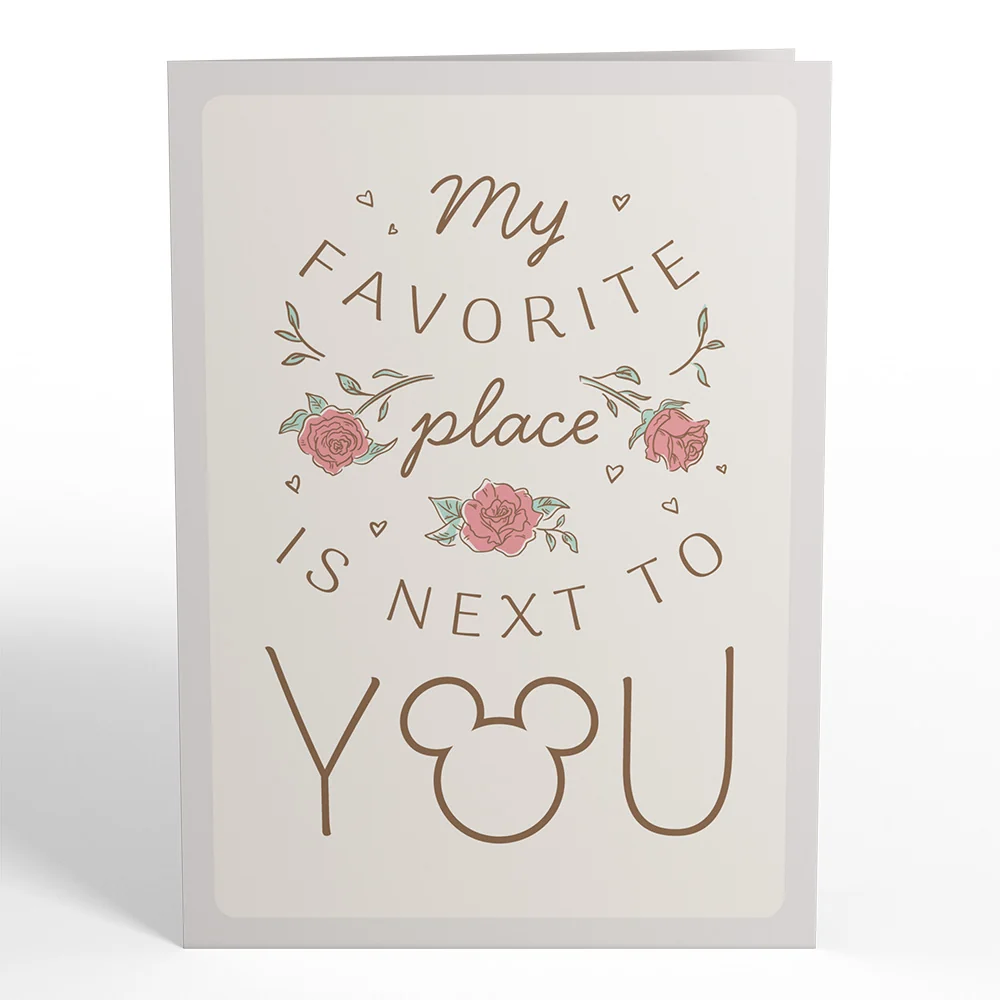 Lovepop Disney's Mickey & Minnie Mouse My Favorite Place Is Next to You Pop-Up Card - Image 4