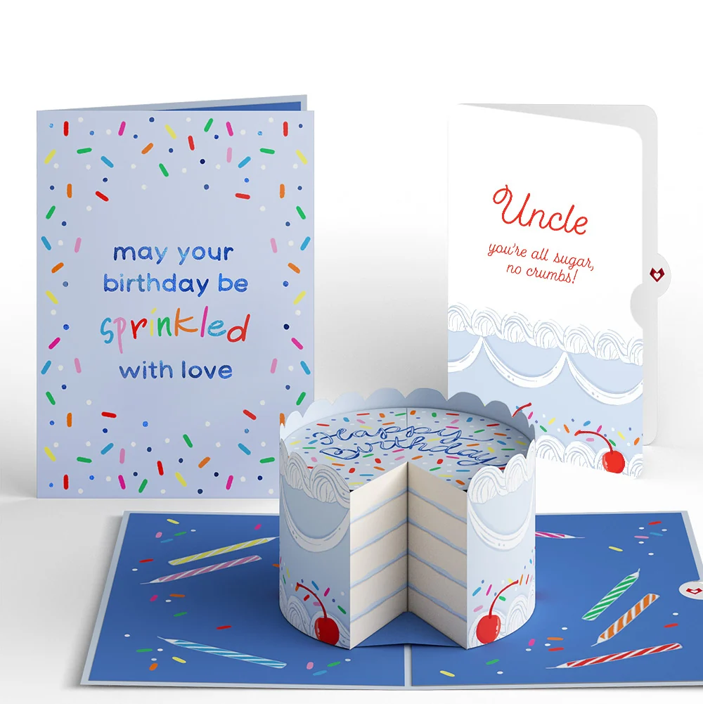 Lovepop Sprinkled with Love Birthday Cake Pop-Up Card and Sentiment Set for Uncle