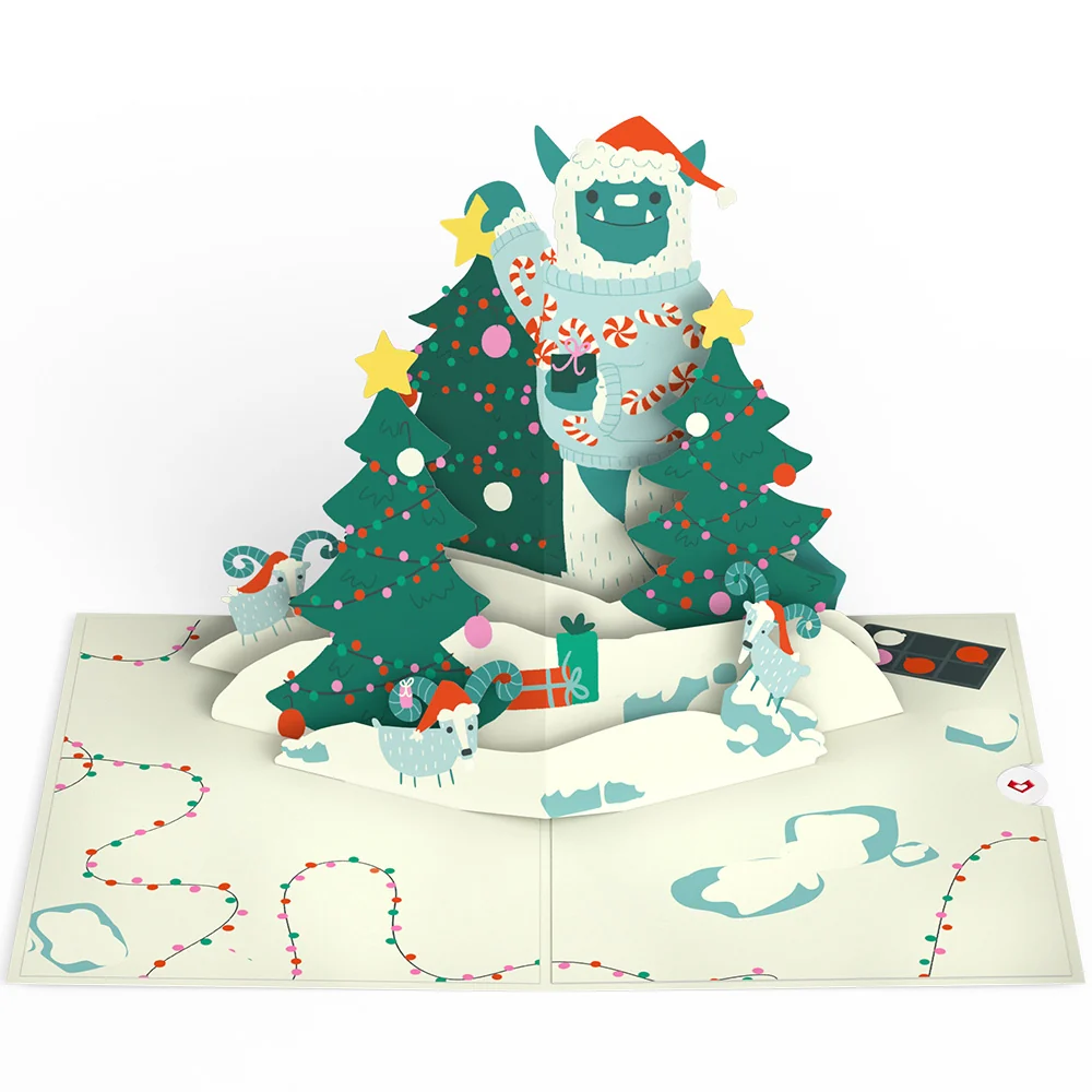 Lovepop Yeti for Christmas Pop-Up Card - Image 3