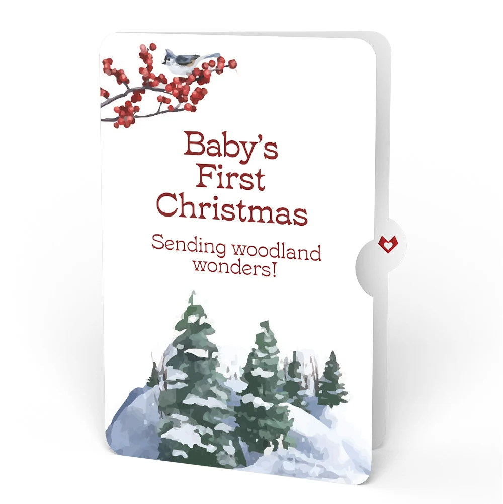 Lovepop Snowy Owl First Christmas Pop-Up Card and Sentiment Set for Baby - Image 4