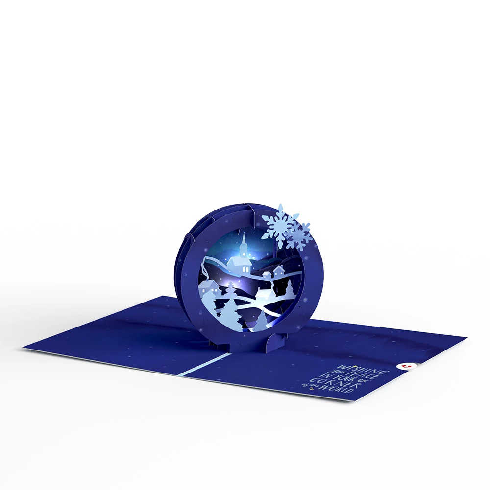 Lovepop Season of Light Winter Village Light-Up Pop-Up Card and Sentiment Set for Son - Image 3