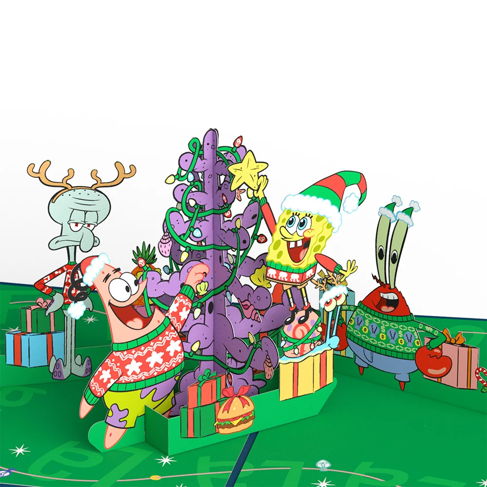 Lovepop SpongeBob SquarePants Krabby Christmas Pop-Up Card - Image 2