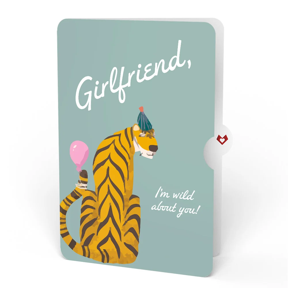 Lovepop Party Animals Birthday Pop-Up Card and Sentiment Set for Girlfriend - Image 4