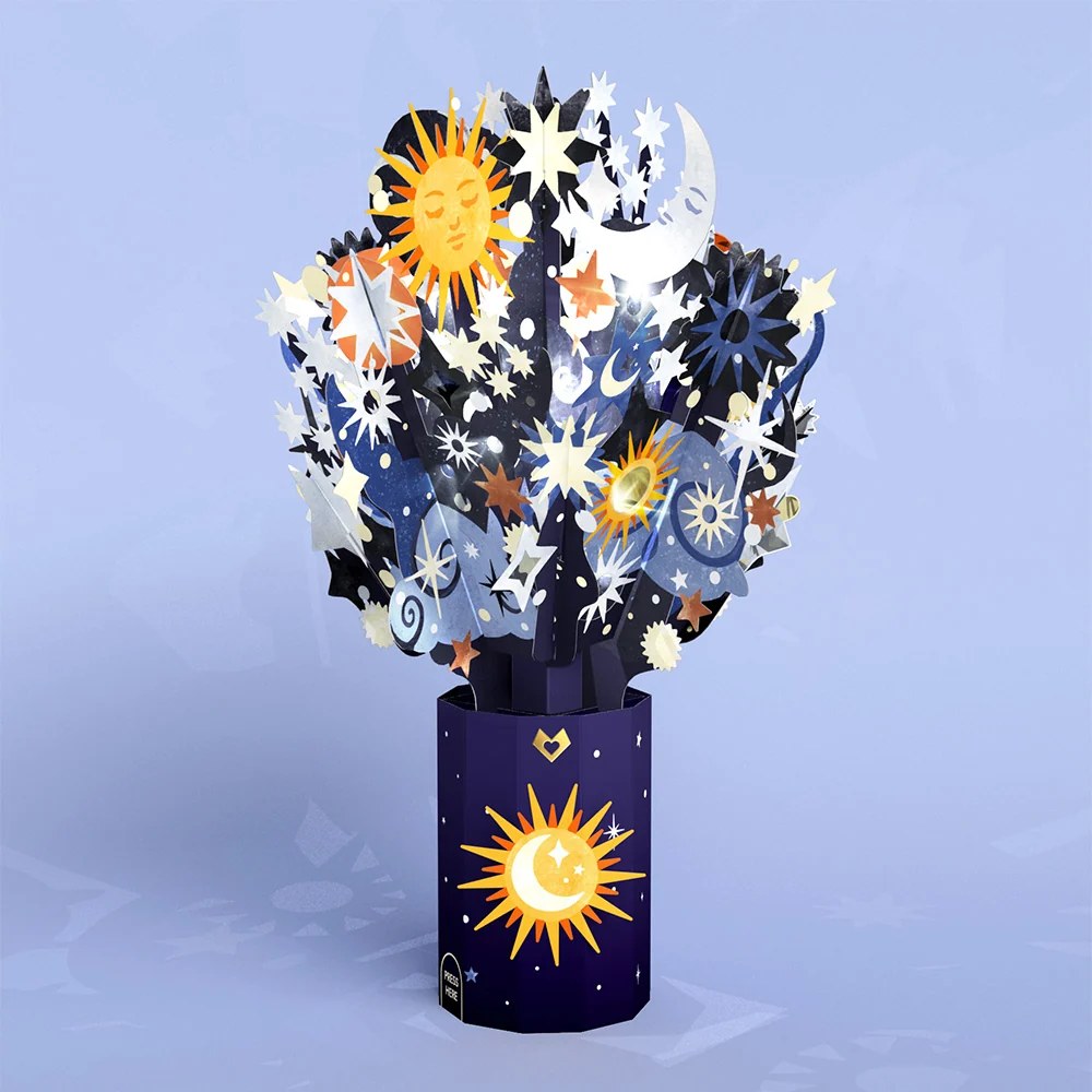 Lovepop Celestial Sky Light-Up Bouquet Vase - Image 4
