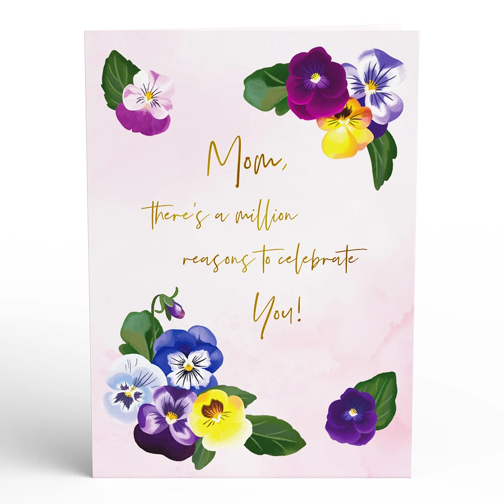 Lovepop Mother’s Day Pansies Pop-Up Card - Image 5