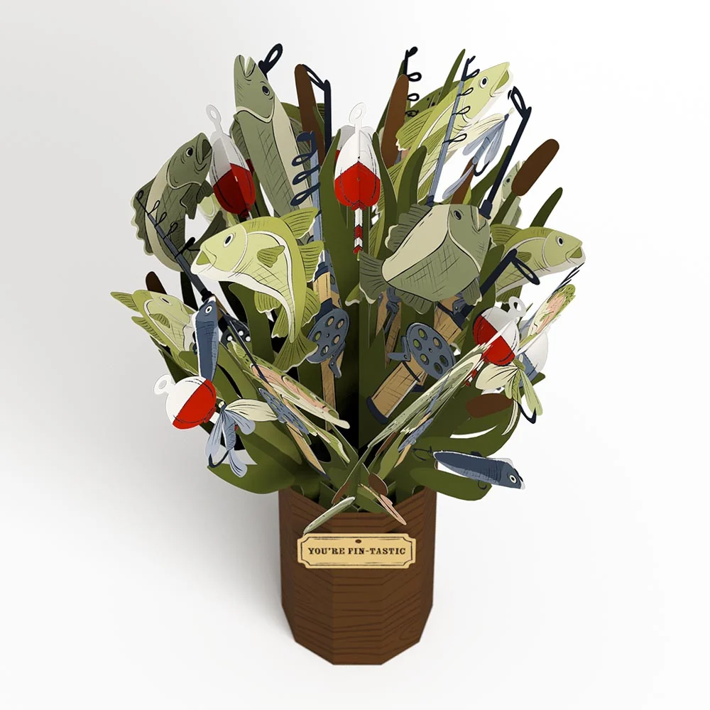 Lovepop Birthday Cod Pop-Up Card & Bouquet Bundle - Image 8