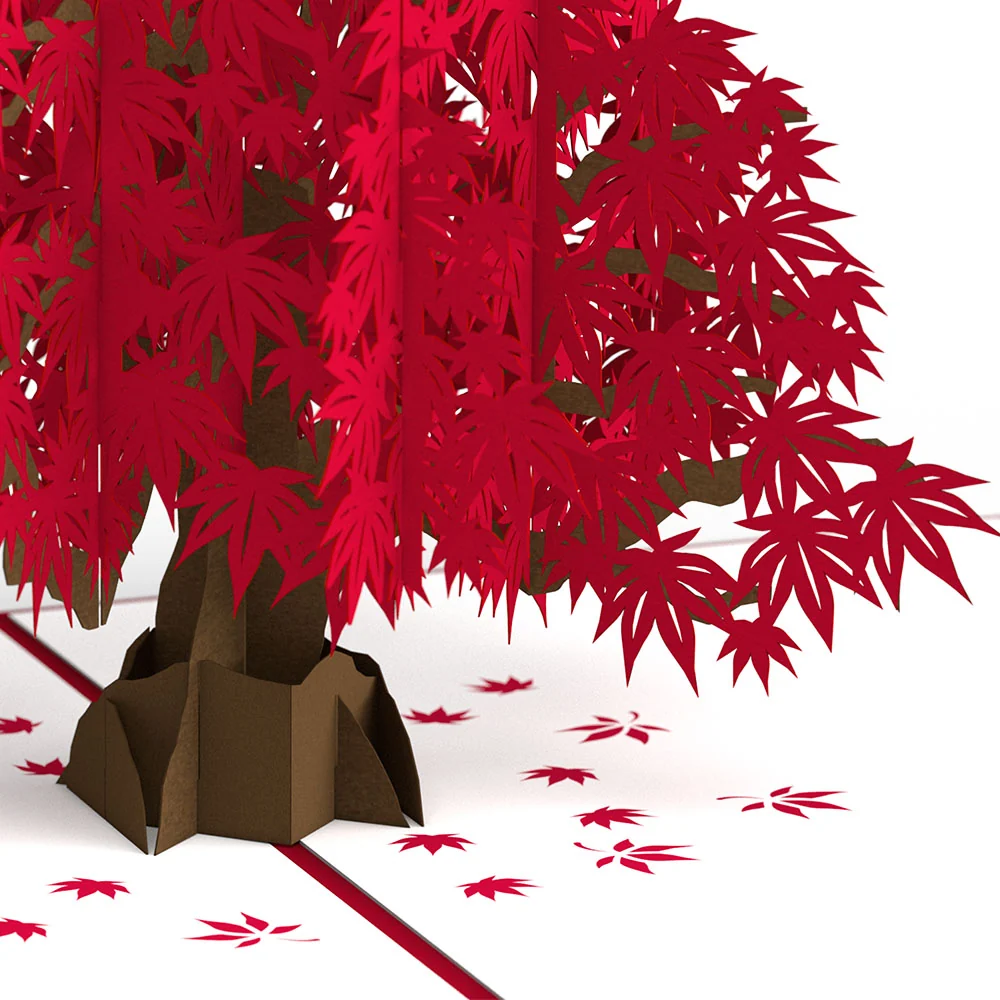 Lovepop Japanese Maple Birthday Pop-Up Card and Sentiment Set - Image 3