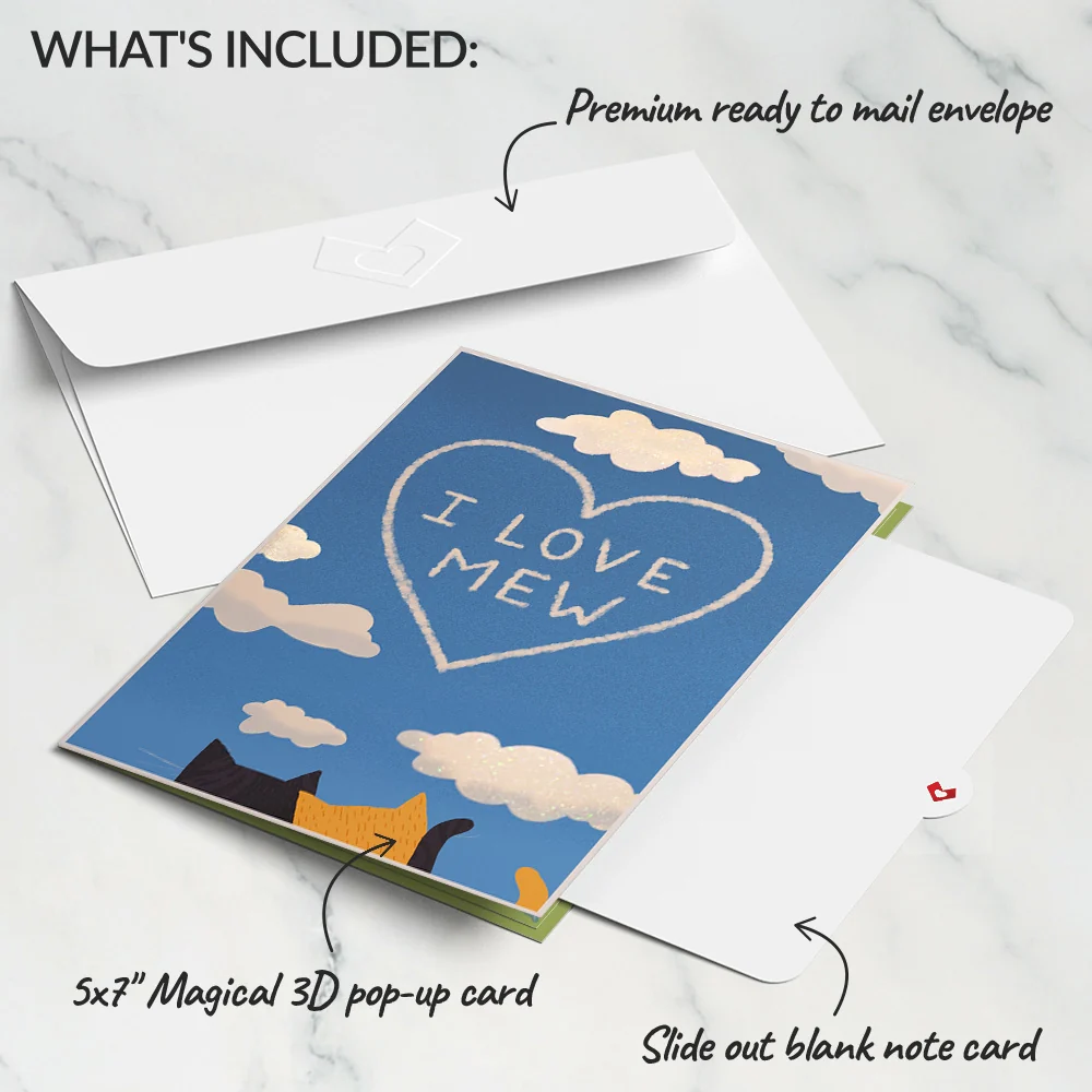 Lovepop I Love Mew Cats Pop-Up Card - Image 6