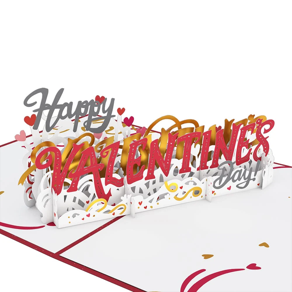 Lovepop Happy Valentine’s Day Pop-Up Card Coffee - Image 2