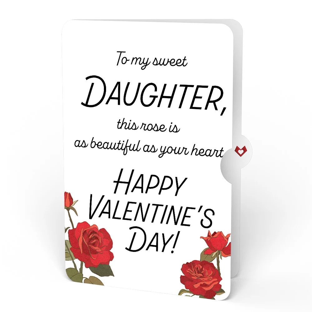 Lovepop Radiant Rose Valentine Suncatcher Bouquet and Sentiment Set for Daughter Glass - Image 4