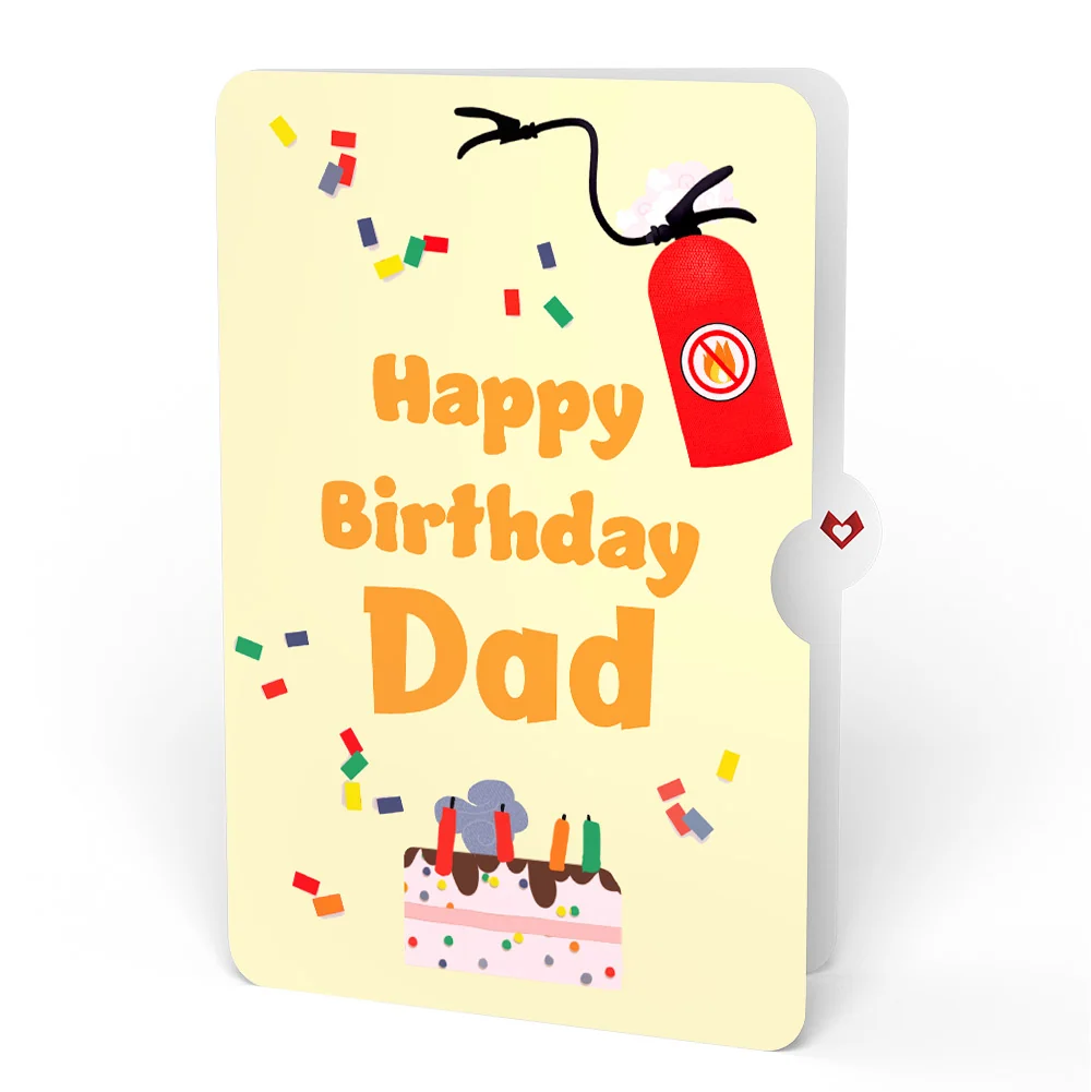 Lovepop Holy Smokes You're Old Birthday Pop-Up Card and Sentiment Set for Dad Candle - Image 4