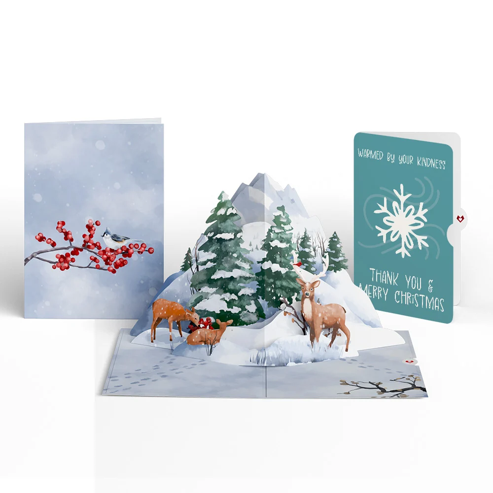 Lovepop Snowfall's Hush Christmas Pop-Up Card and Snowflake Kindness Sentiment Set