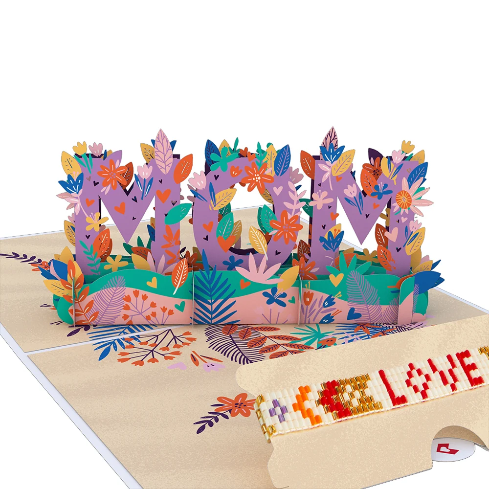 Lovepop Love for Mom Vibrant Card with Bracelet Glass - Image 6