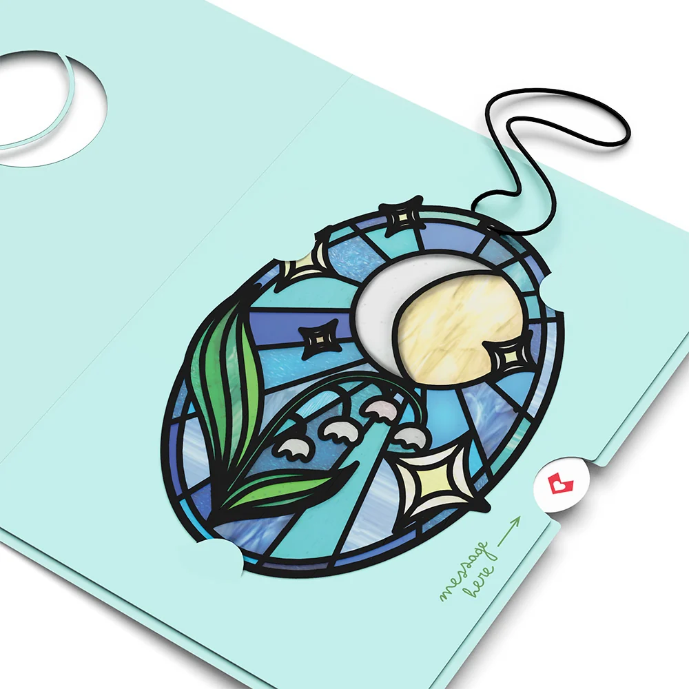 Lovepop Shine Bright Twilight Bloom Suncatcher Card - Image 4