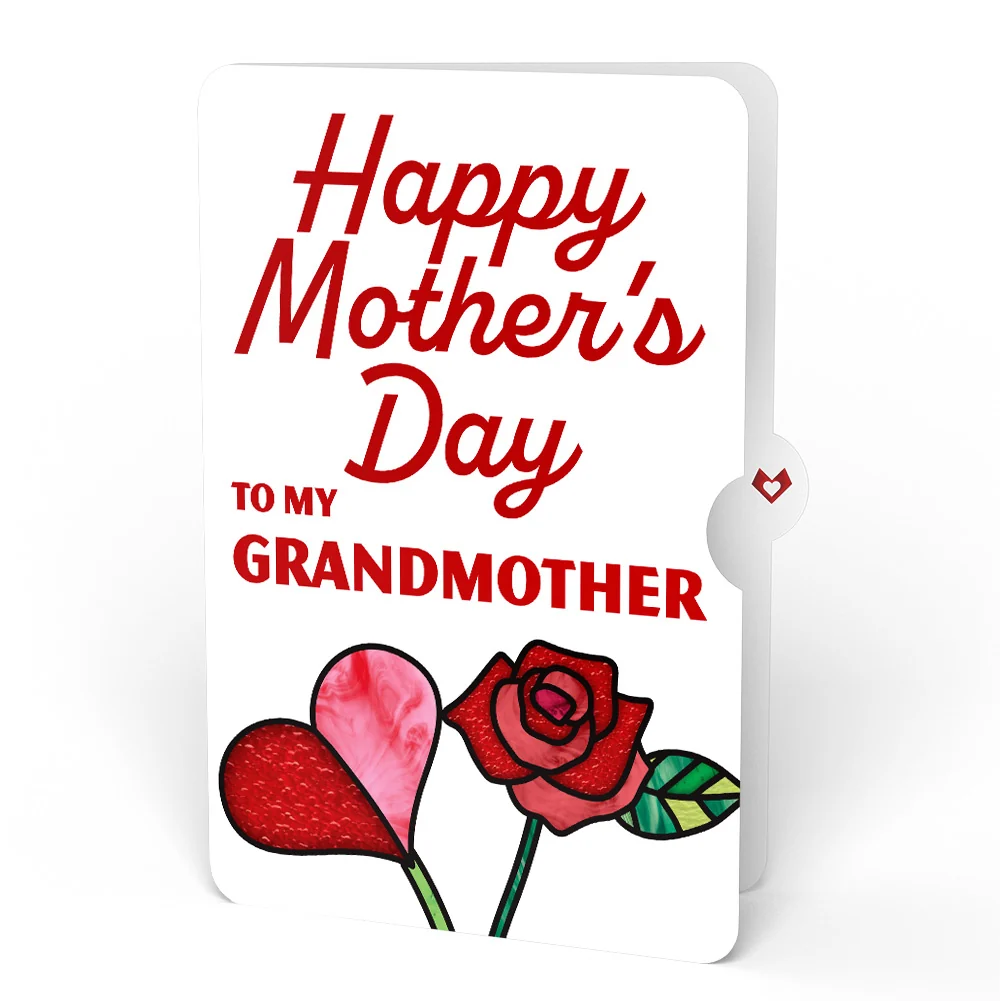 Lovepop Everlasting Rose Mother’s Day HeartFelt Charm Card and Sentiment Set for Grandmother - Image 4