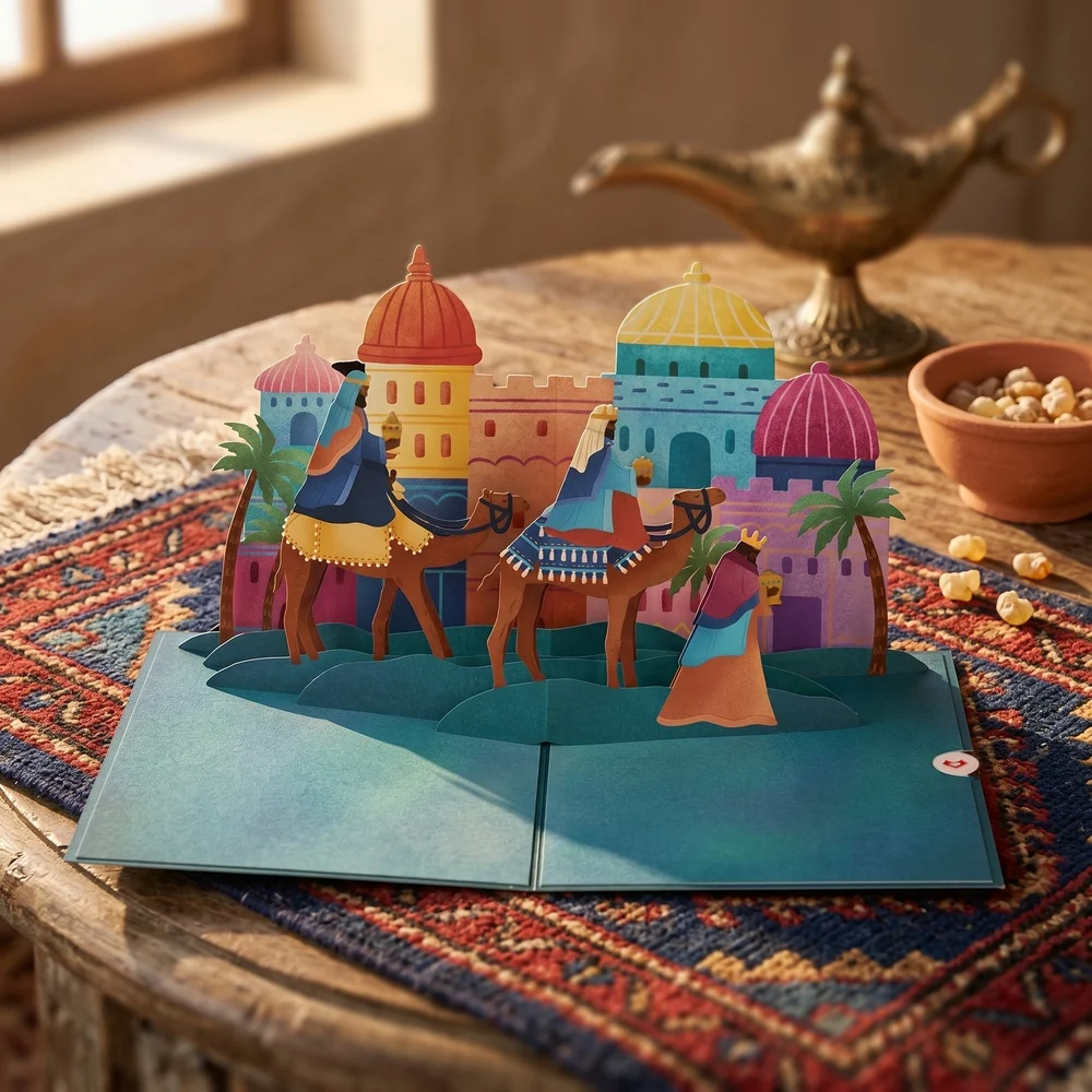 Lovepop Three Wise Men Guiding Star Christmas Pop-Up Card - Image 2