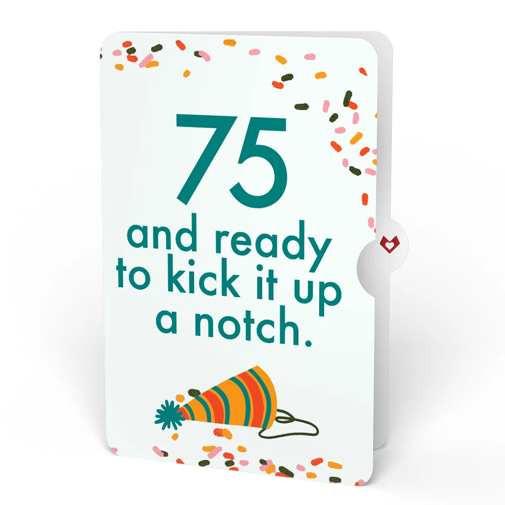 Lovepop Kick Ass Birthday Pop-Up Card and 75th Kick It Up Sentiment Set - Image 4