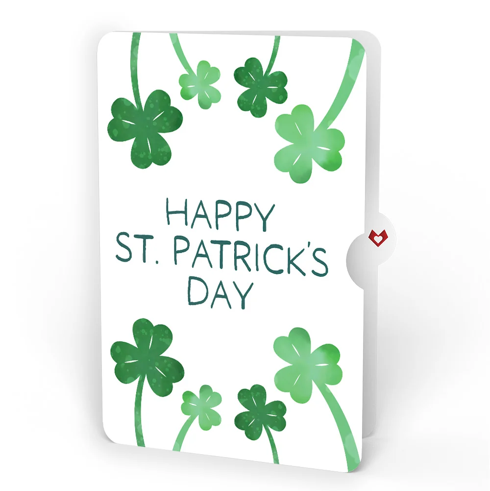 Lovepop How Lucky I Am St. Patrick’s Day Pop-Up Card and Shamrock Sprigs Sentiment Set - Image 4