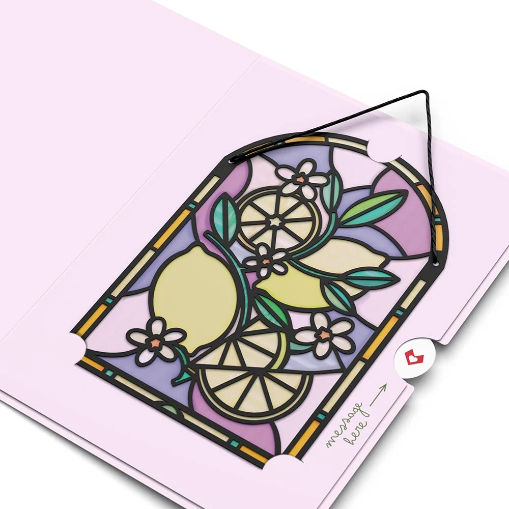 Lovepop Have The Zest Birthday Suncatcher Card & Pop-Up Bouquet Bundle - Image 3