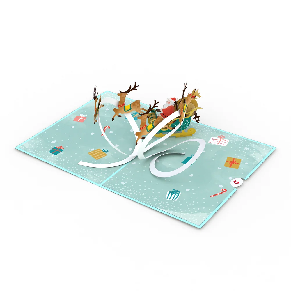 Lovepop Santa Sleigh Pop-Up Card - Image 4