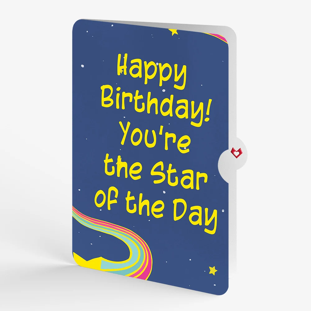 Lovepop You're a Star Birthday Light-Up Pop-Up Card and Sentiment Set - Image 4