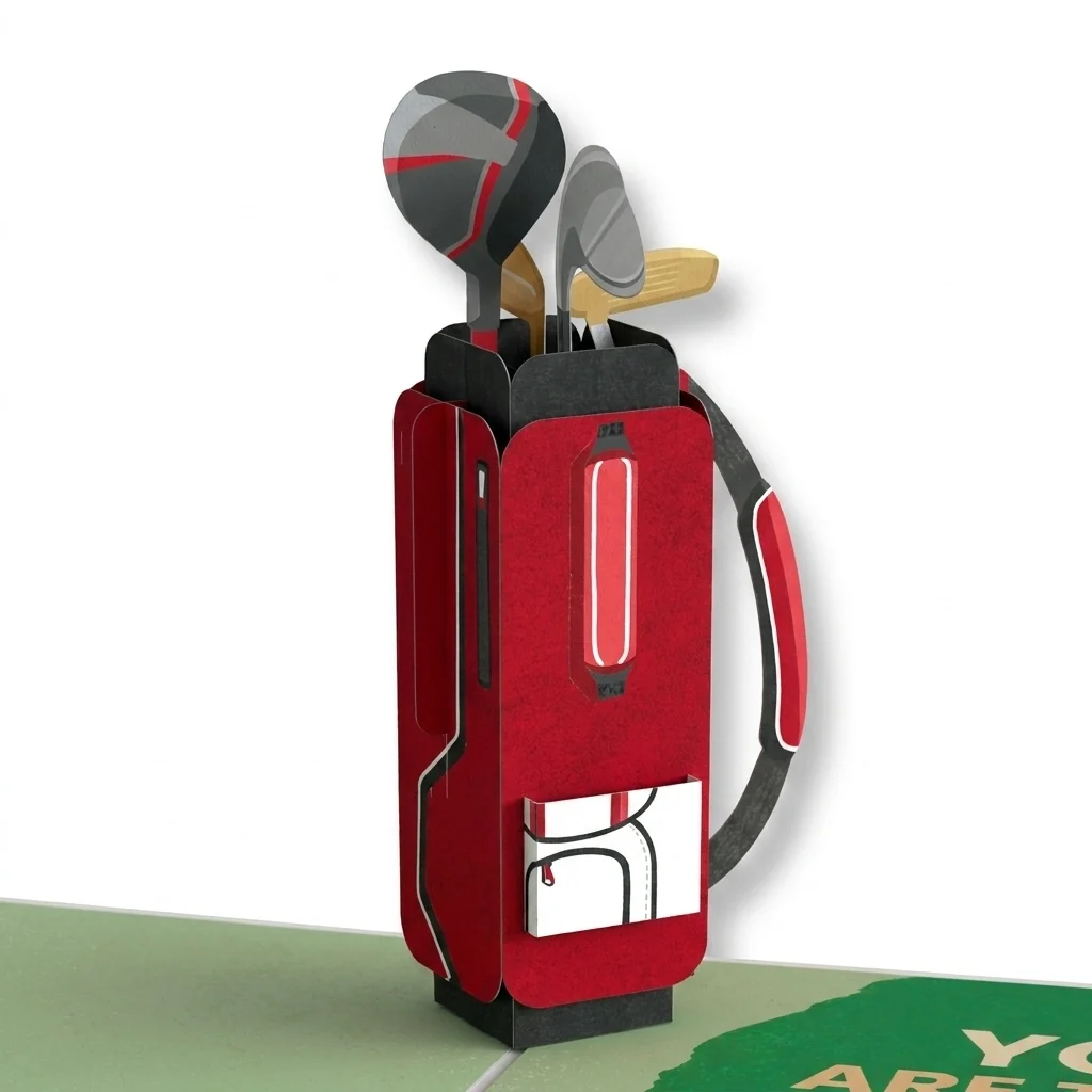 Lovepop Best Dad By Par Father's Day Pop-Up Card and Skip US Open Sentiment Set Bag - Image 3