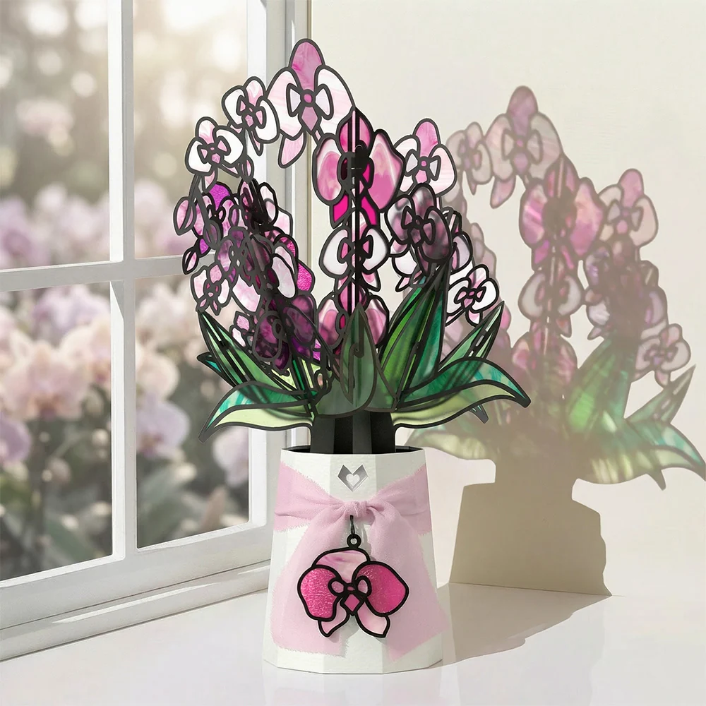 Lovepop Orchid Gleam Suncatcher Bouquet Vase