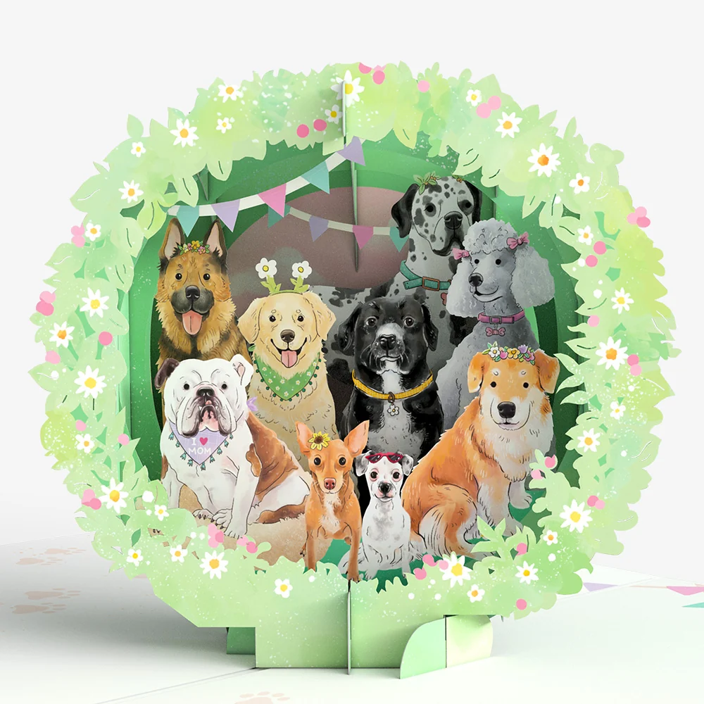 Lovepop Dog Mom Sympathy Pop-Up Card and Sentiment Set Cream - Image 3