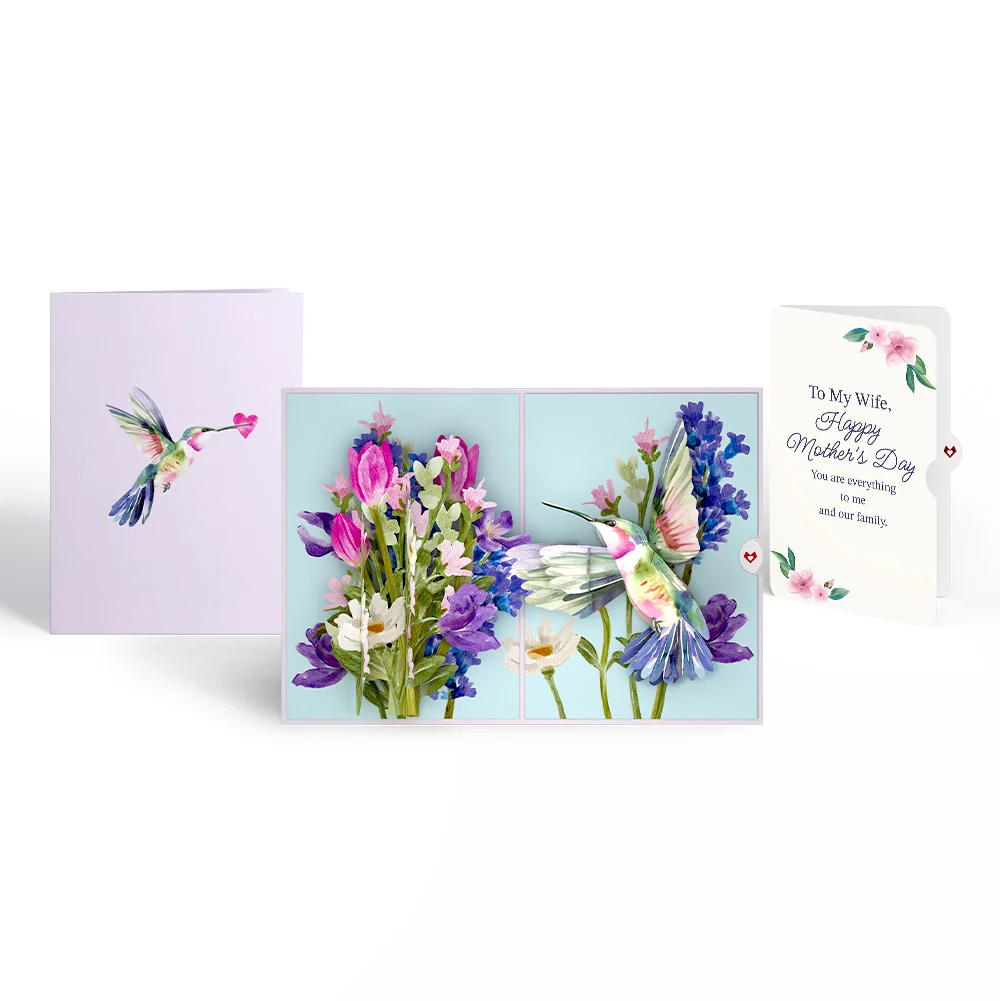 Lovepop Love in Bloom Hummingbird Mother's Day Pop-Up Card and Sentiment Set for Wife