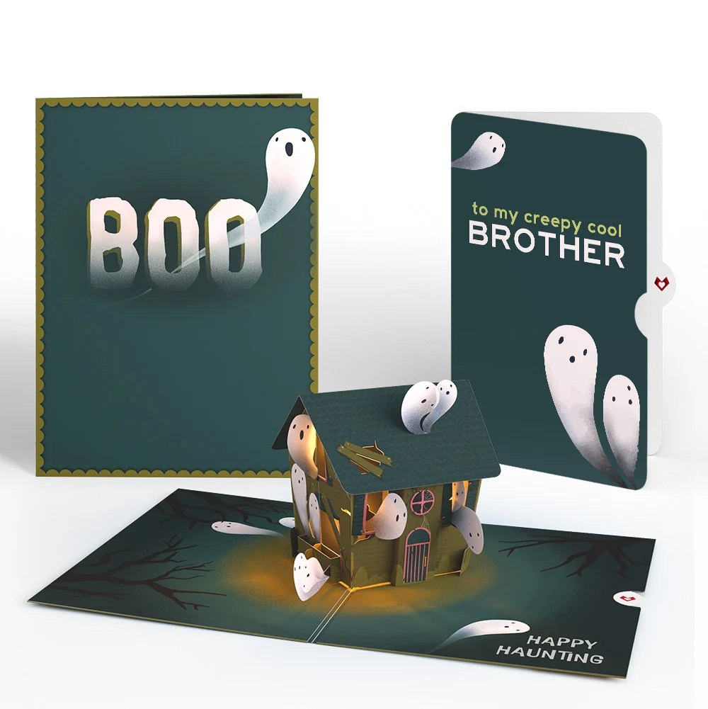Lovepop Happy Haunting Halloween Music and Lights Pop-Up Card and Sentiment Set for Brother