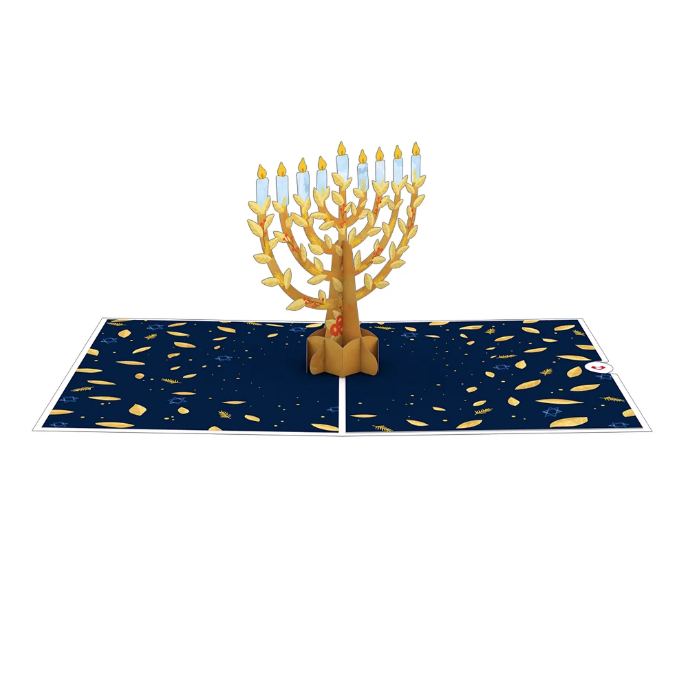 Lovepop Menorah Pop-Up Card Candle - Image 3