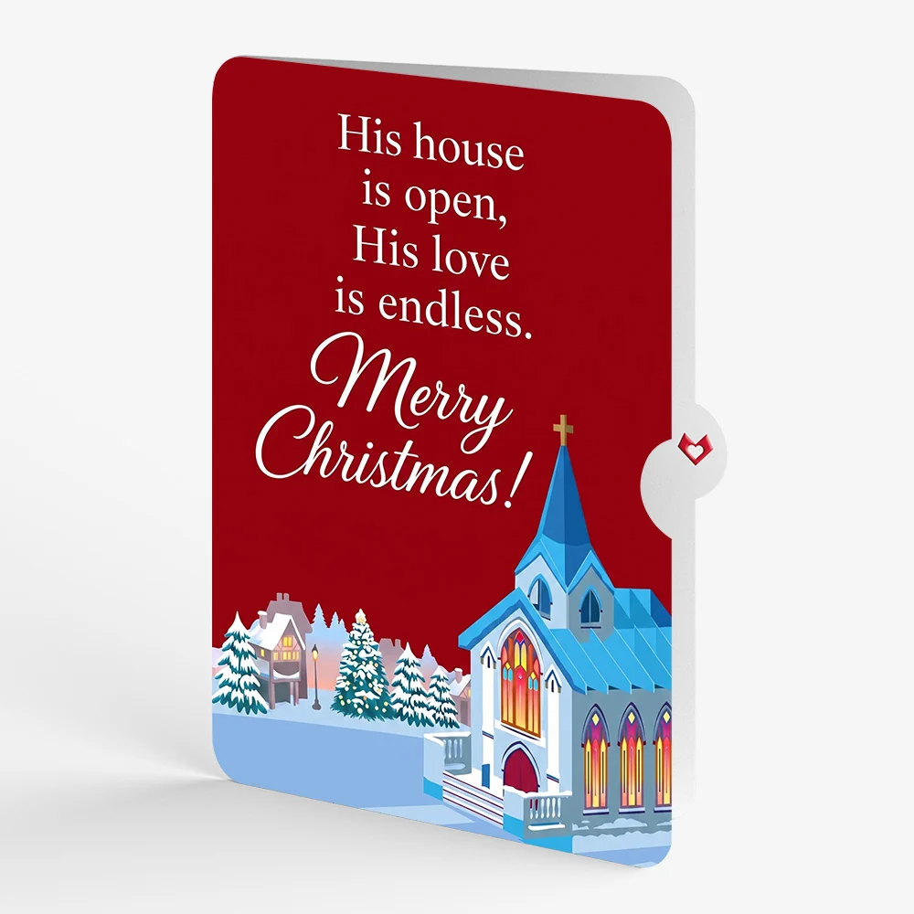 Lovepop Stained Glass Christmas Chapel Pop-Up Card and Endless Love Sentiment Set - Image 4