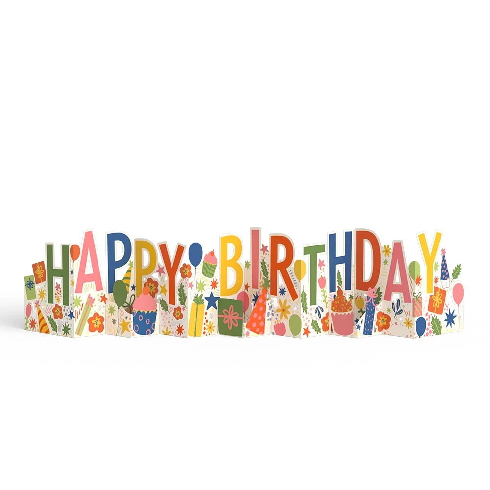 Lovepop Happy Birthday Loooooong Card (Expands to 2 feet) - Image 5