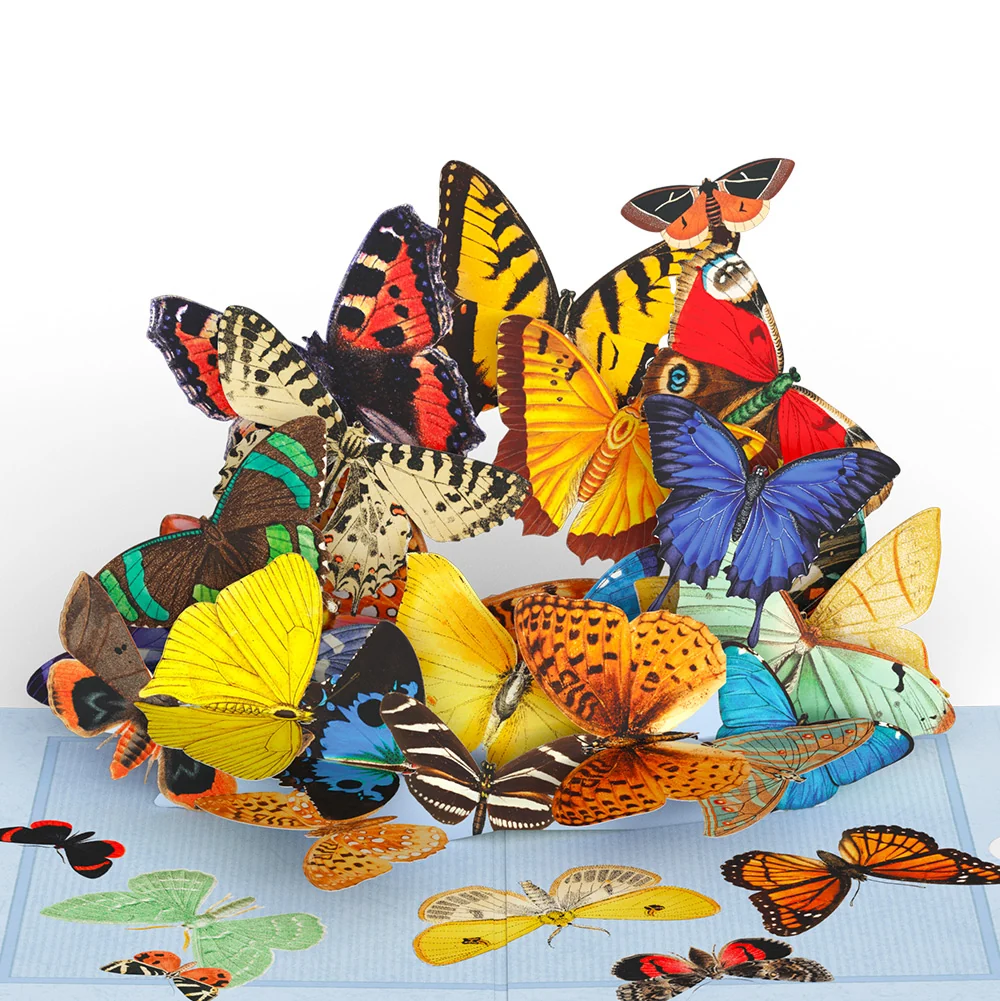 Lovepop Butterflies in Flight Breakup Pop-Up Card and Playful Confetti Sentiment Set - Image 3