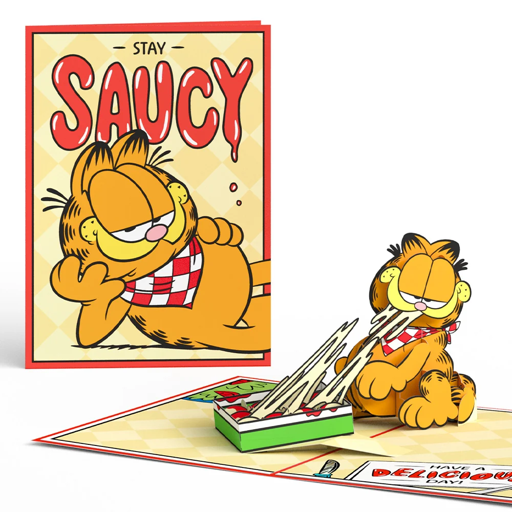 Lovepop Garfield Stay Saucy Pop-Up Card Tray