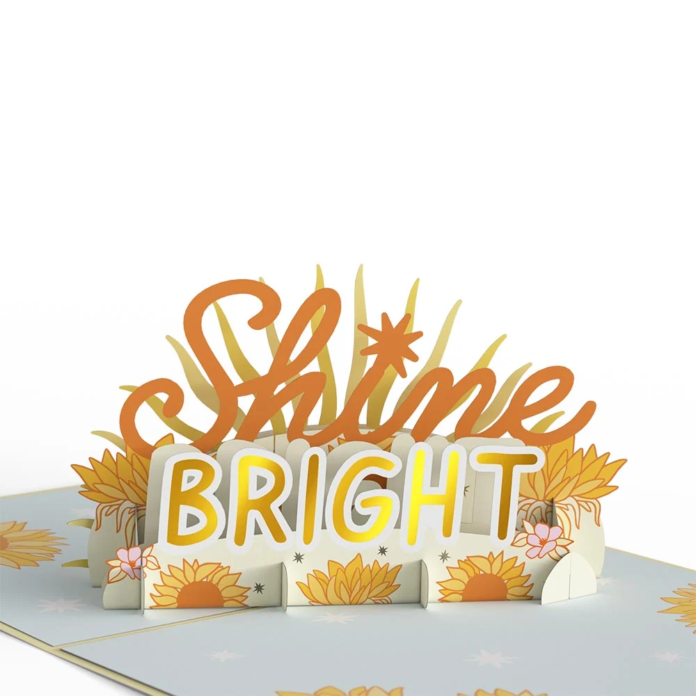 Lovepop Shine Bright Birthday Pop-Up Card and Taurus Zodiac Sentiment Set - Image 3