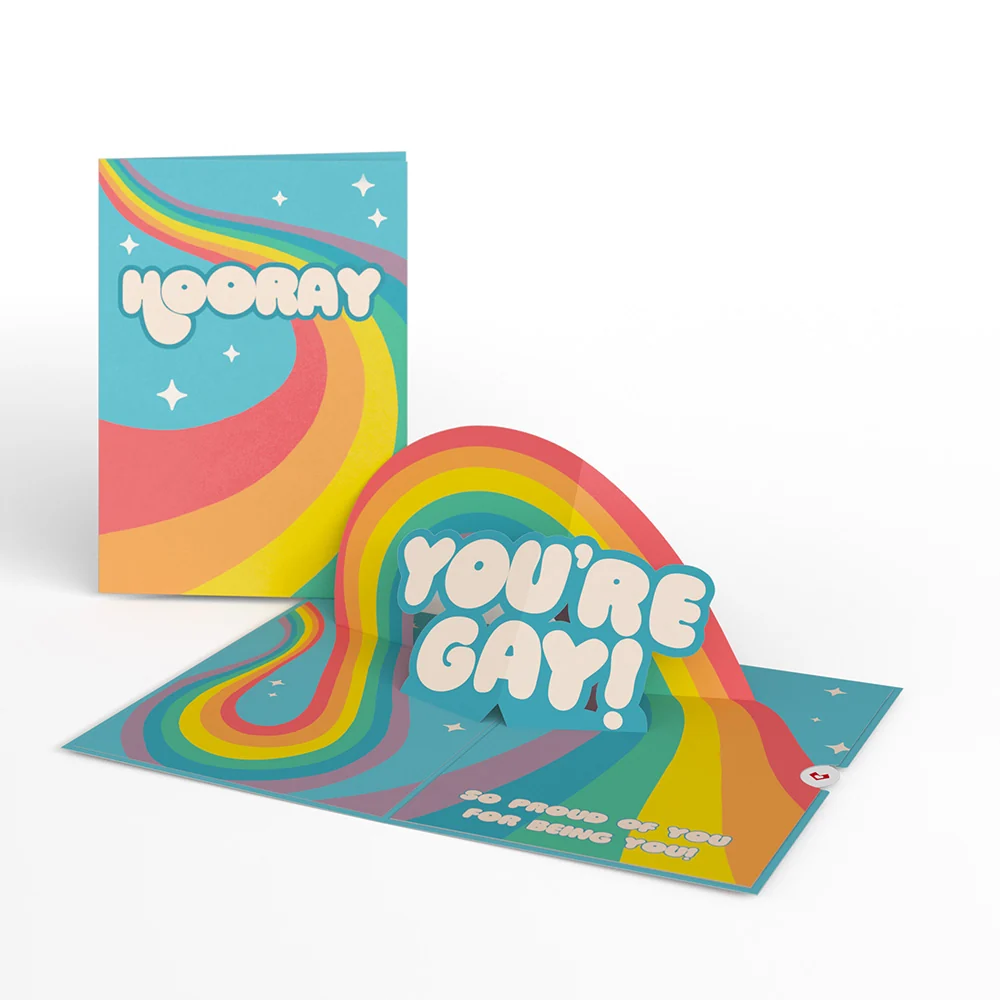 Lovepop Hooray, You're Gay! Pop-Up Card