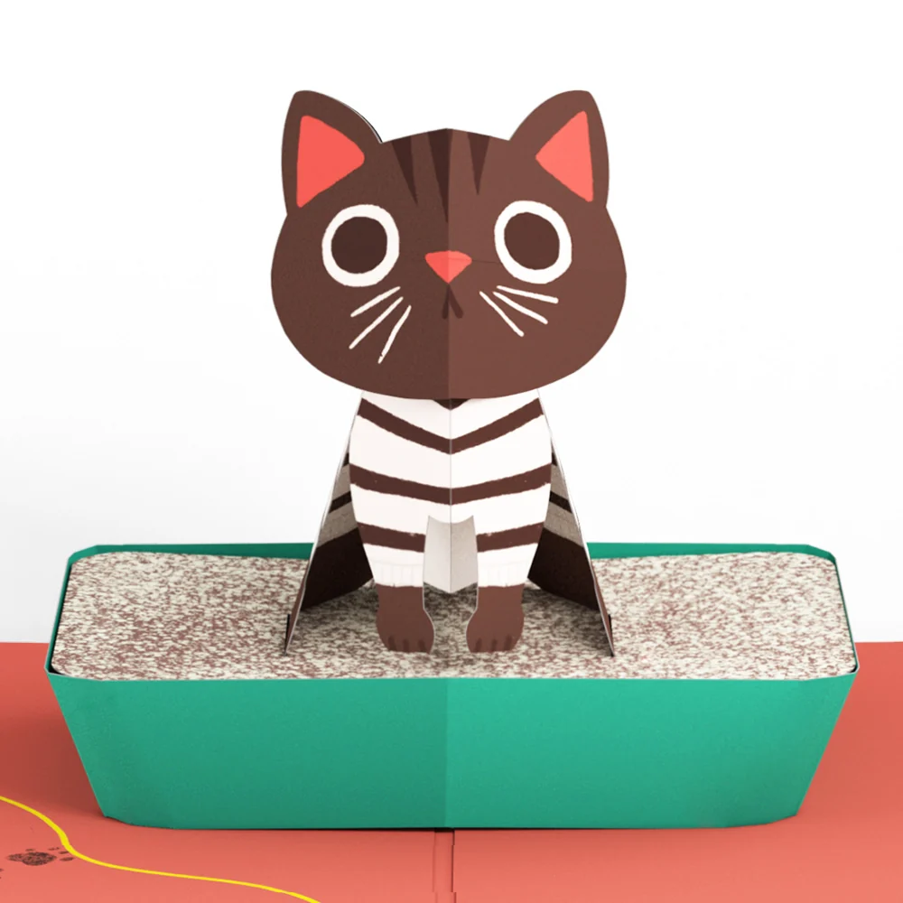 Lovepop Purr-fect Mother’s Day Pop-Up Card & Bouquet Bundle - Image 3