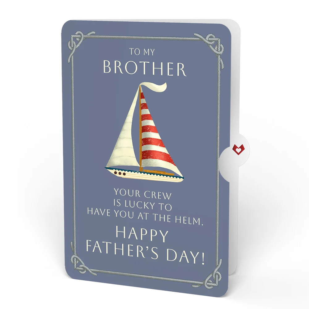 Lovepop Sailboat on the Horizon Father's Day Pop-Up Card and Sentiment Set for Brother - Image 4