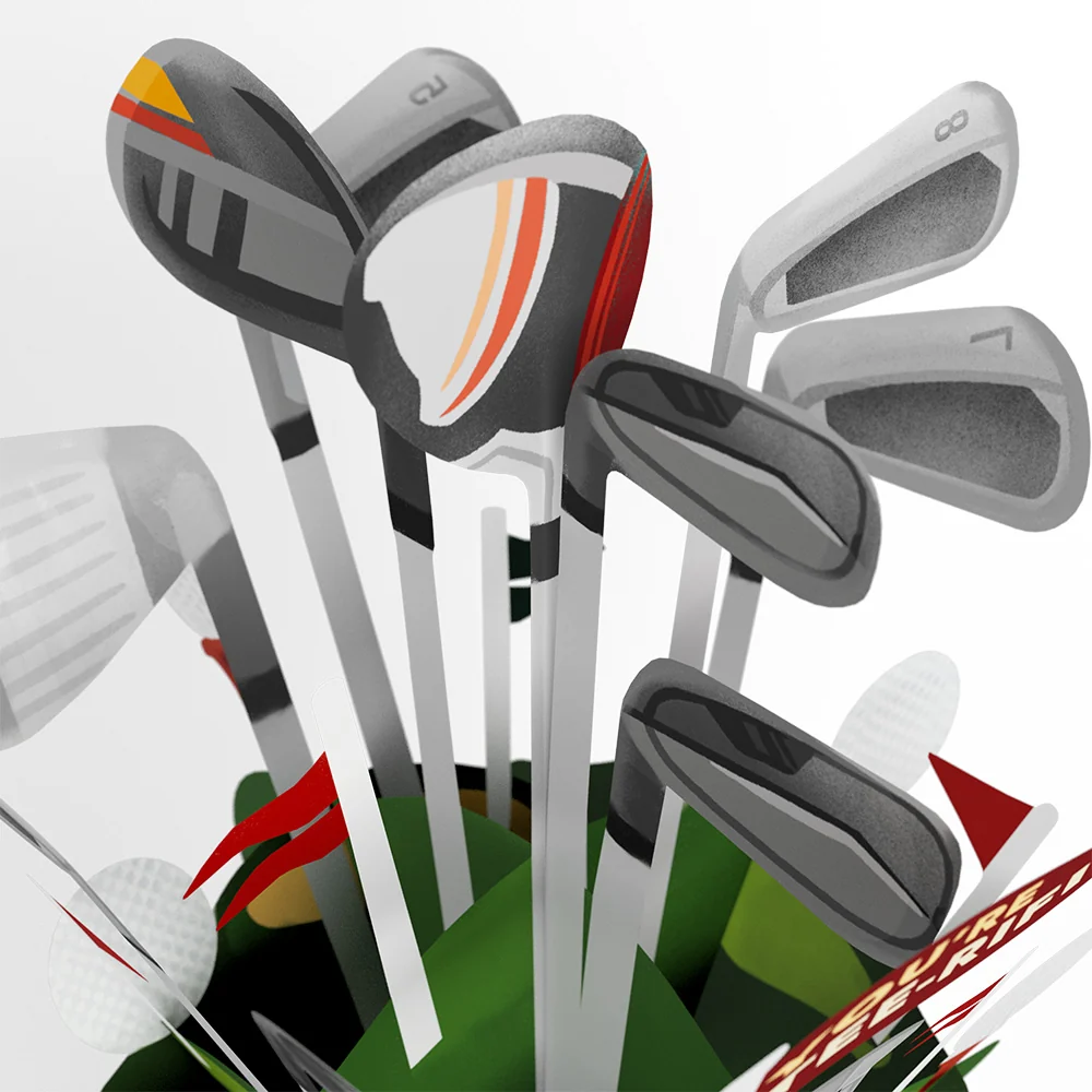 Lovepop Tee-rific Golf Father's Day Bouquet and Matrix Hacker Sentiment Set Bag - Image 3