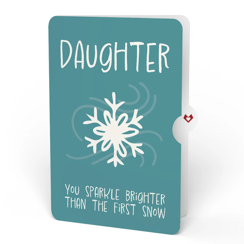 Lovepop Let It Snow Snowflakes Winter Suncatcher Card and Sentiment Set for Daughter Glass - Image 4