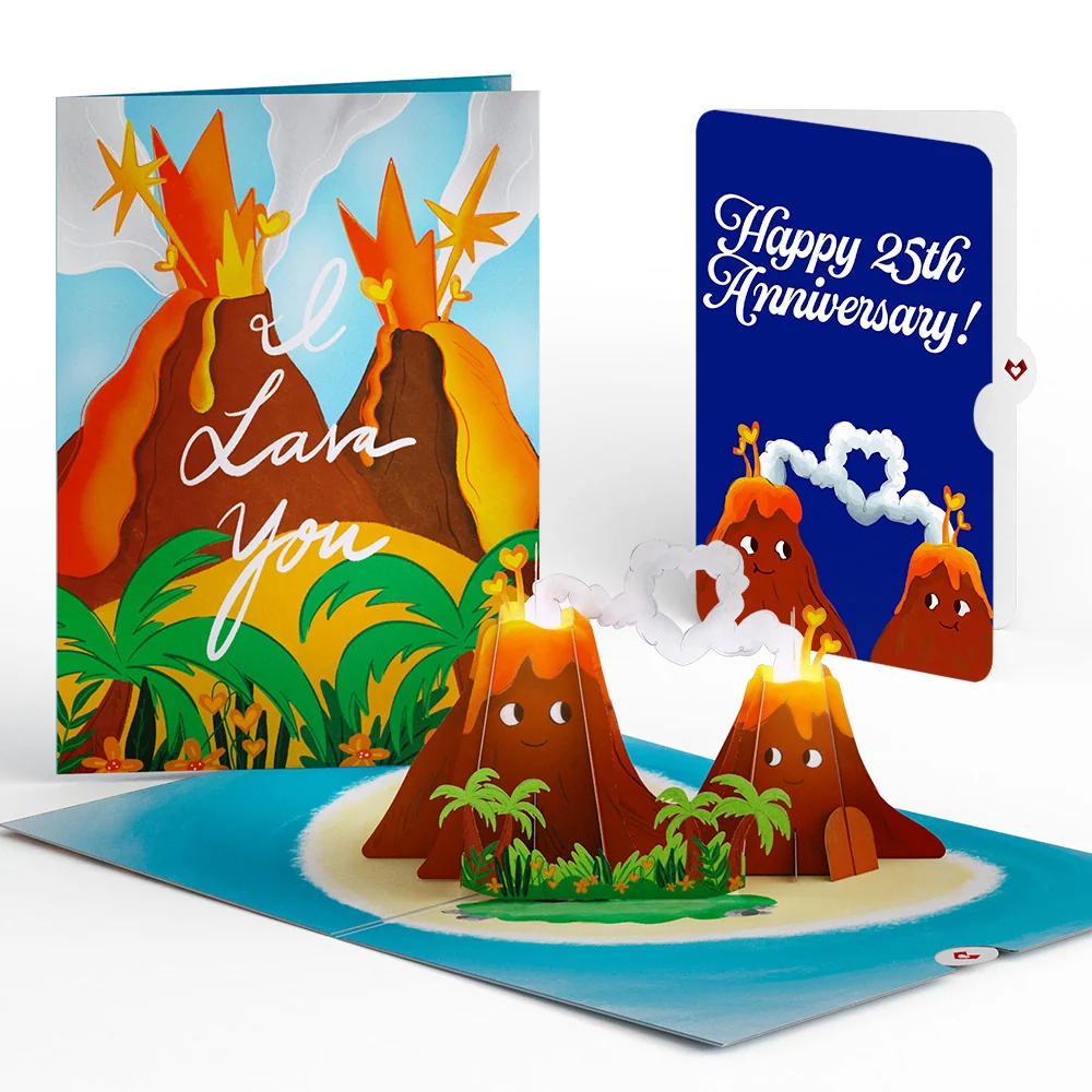 Lovepop I Lava You 25th Anniversary Light-Up Pop-Up Card and Sentiment Set