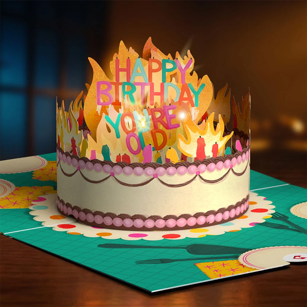 Lovepop Birthday Music & Lights Card 3-Pack Candle - Image 7
