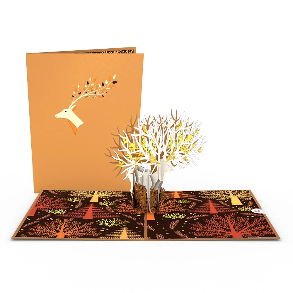 Lovepop Autumn Deer Pop-Up Card