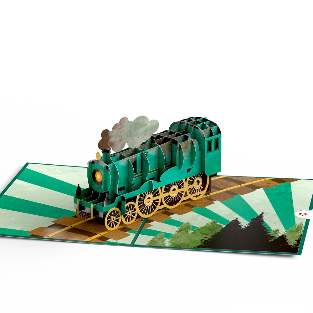 Lovepop Classic Train Pop-Up Card - Image 3