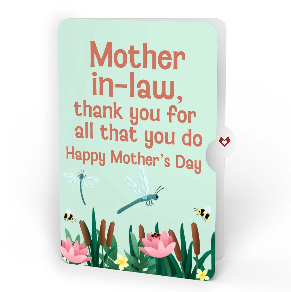 Lovepop Peaceful Dragonfly Mother’s Day HeartFelt Charm Card and Sentiment Set for Mother-in-Law - Image 4